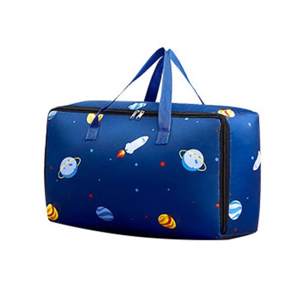 

storage bags mobile bag packing organizer save space blue waterproof thickened oxford cloth box