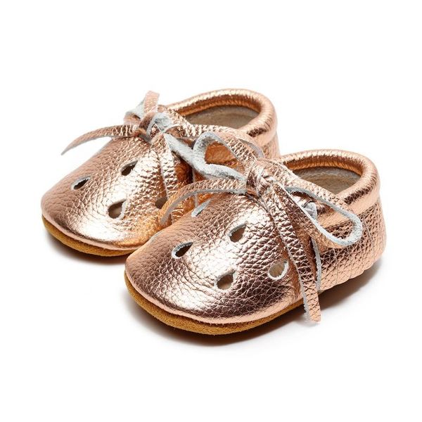 

first walkers autumn baby boy girl hollow leather shoes tassel bow soft sole infant toddler non-slip footwear kid walker 0-24m