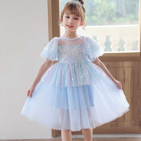 Escola Meninas Lace Bolo Lolita Vestido para Princesa Custome Cosplay Roupas 8years Aniversário Outfit 210529