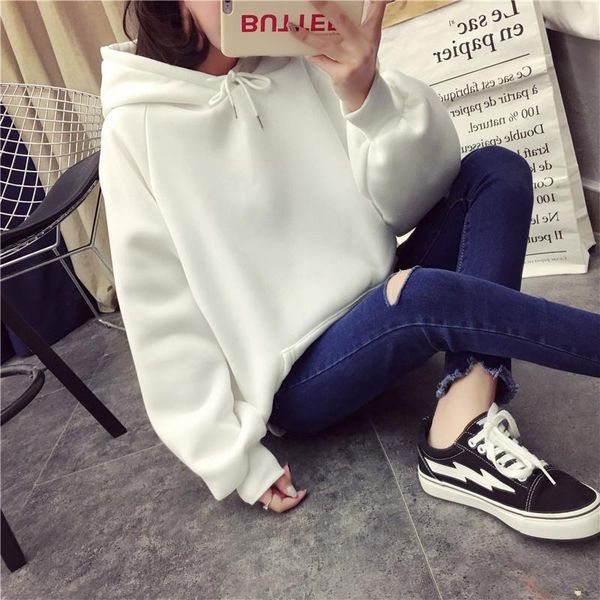 

women's hoodies & sweatshirts women pink gown with a hood ladies long sleeve casual hooded pullover clothes sweatshirt, Black