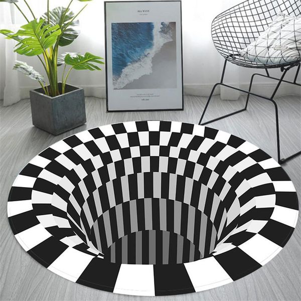 

carpets 3d trap effect bottomless hole carpet and rugs for bedroom home living room decoration teenager anti-slip floor fashion mats