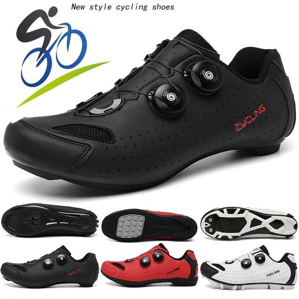 

cycling footwear highquality outdoorroad self-lockingbicyclecyclingshoes non-slip breathable mountain bike shoes non-locking rubber, Black