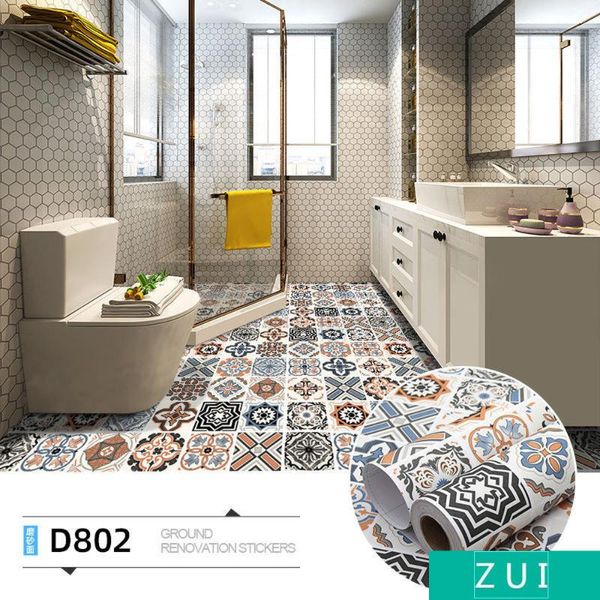 

wallpapers thickened pvc waterproof bathroom floor stickers peel stick self adhesive tiles kitchen living room decor non slip