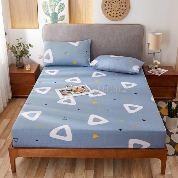 

sheets & sets geometric triangle cotton bed sheet cartoon children's fitted twin single queen full size