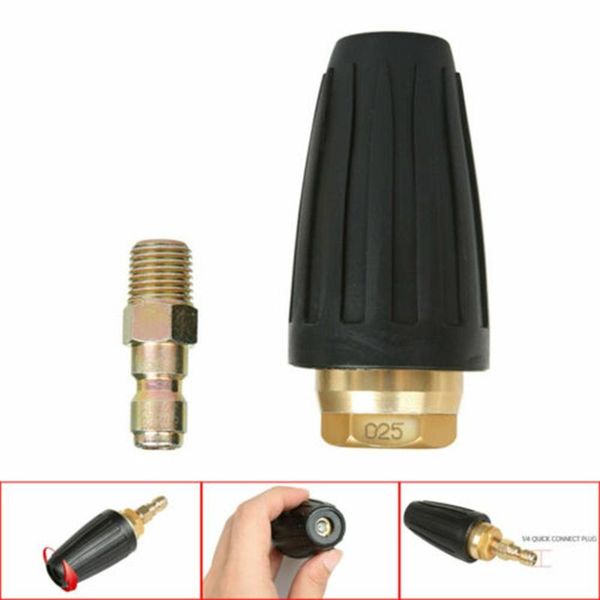 

watering equipments 1/4\" turbo nozzle 2.5 gpm 3600psi accessory black cleaning high pressure