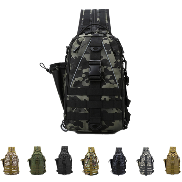 

stuff sacks military shoulder bag army tactical molle sling backpack climbing camping hiking travel men outdoor camouflage chest pack