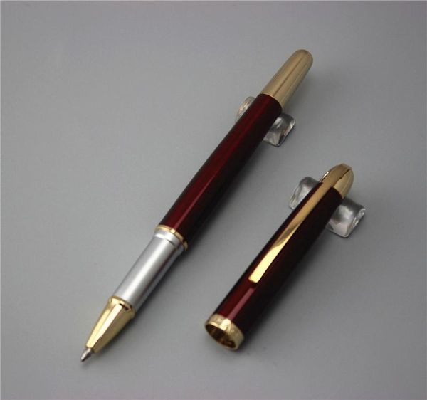 

red jinhao 606 ballpoint pen school office supplies man women roller ball pens luxury metal caneta, Blue;orange
