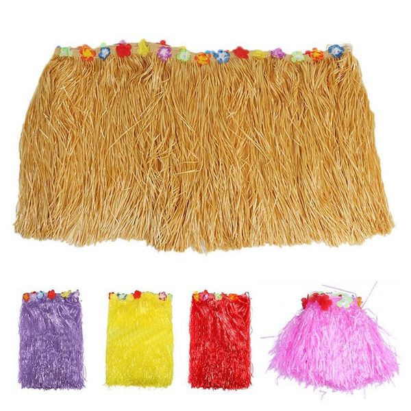 

table skirt hawaiian luau flower grass garden wedding party beach decor khaki