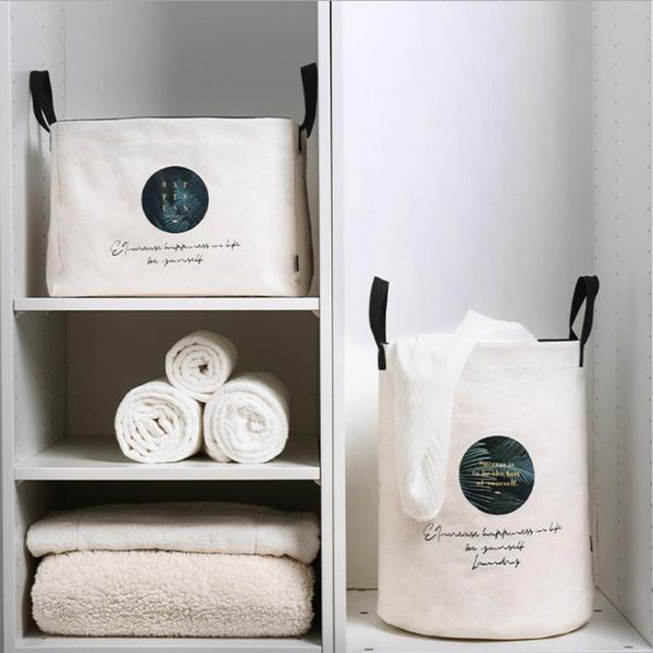 

laundry bags basket storage boxses foldable children's household toy canvas basket,