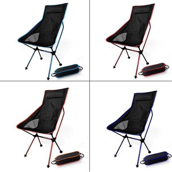 

folding chair high back moon with carrying bag for beach fishing accessories