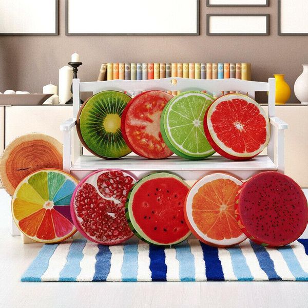 

cushion/decorative pillow simulation fruit cushion creative sofa throw round chair back plush sponge seat pad for home decor kids toy gifts