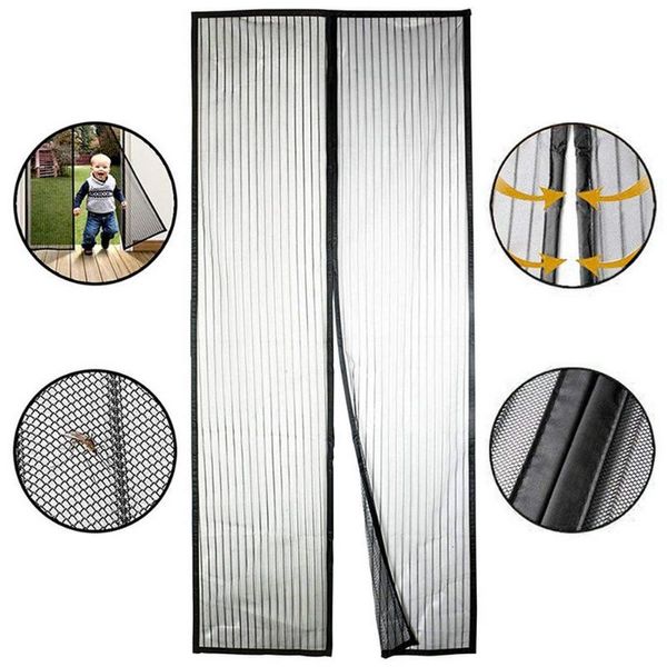 

curtain & drapes magnet screen door mosquito net quiet sewing type fabric head magnetic blocks glue closure roll
