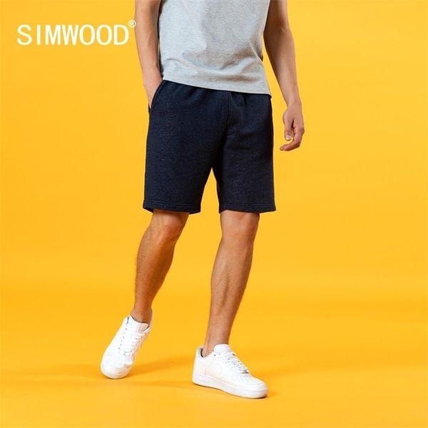 

simwood summer new drawstring shorts men jogger sweatpants plus size casual knee length shorts trousers sj200942 210324, White;black