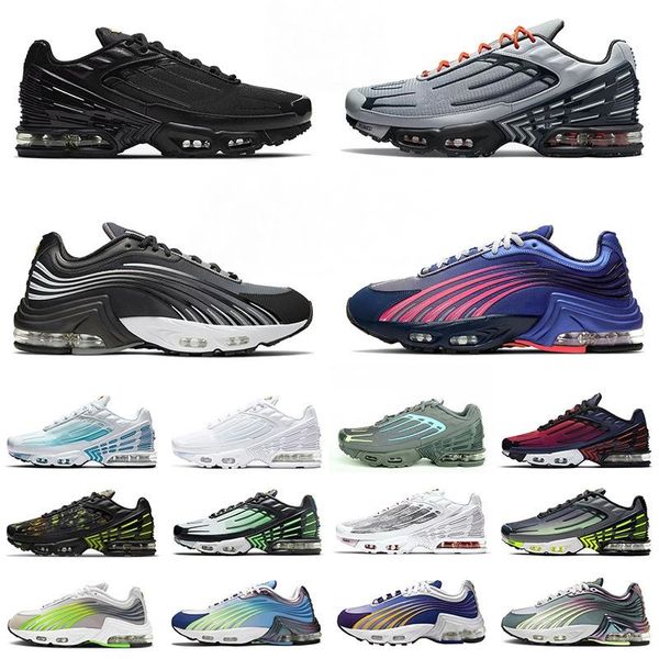 2021 Top Quality Tuned 3 Tn Plus 2 III Scarpe da corsa Uomo Donna Triple White Obsidian Green Aqua Volt Tiger Scarpe da ginnastica Sneakers 36-45