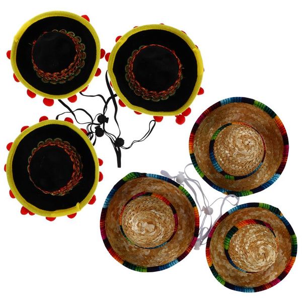 

dog apparel 6pcs decorative hats party dress creative round for kids