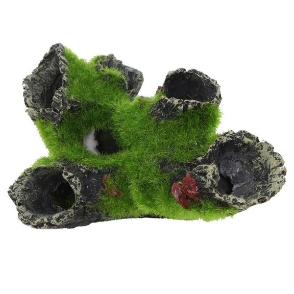 

decorations asypets resin mountain view tree house hole cave decor for fish bowl aquarium ornament