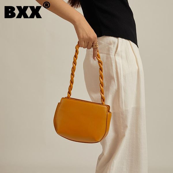 

evening bags [bxx] simple solid color pu leather flap for women 2021 summer shoulder bag handbags trending luxury hand hs906