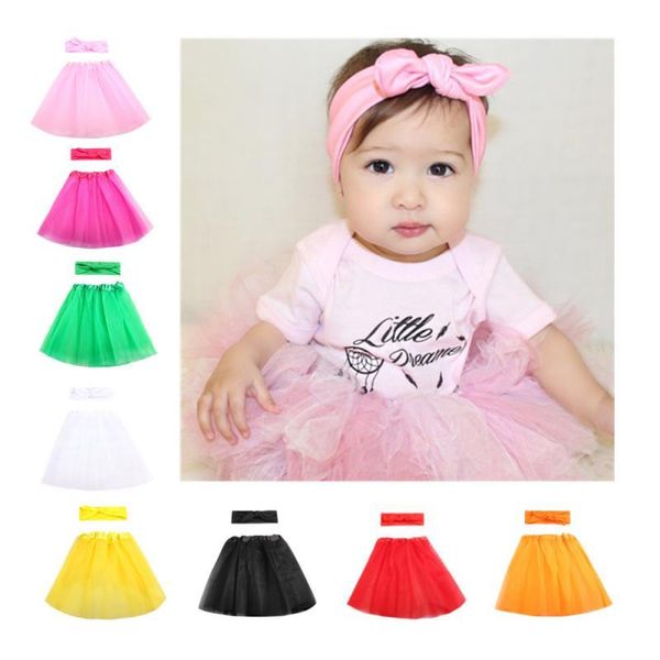 

newborn baby girls tutu costume clothes skirt headbands pgraphy props ear outfits infant fluffy baby tulle skirt