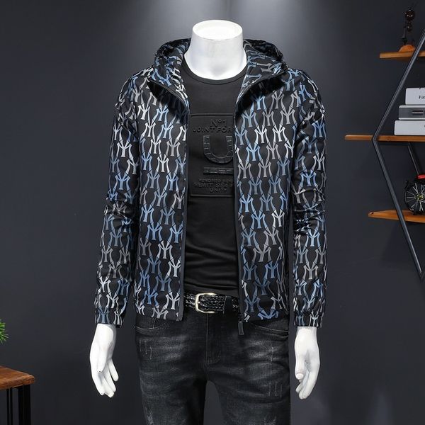 

Fashion Jacket 2021 Men's Korean Slim Fit Hooded Autumn Leisure, Black