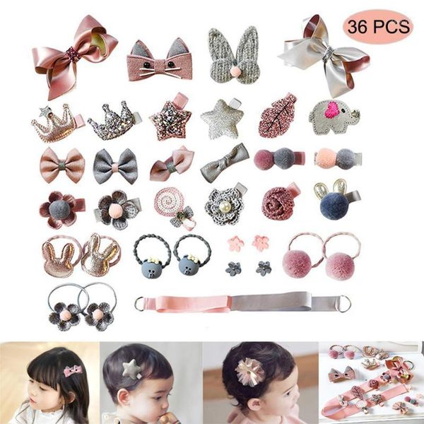 

pcs hair barrettes children accessories clasps girl cute bow gk1101