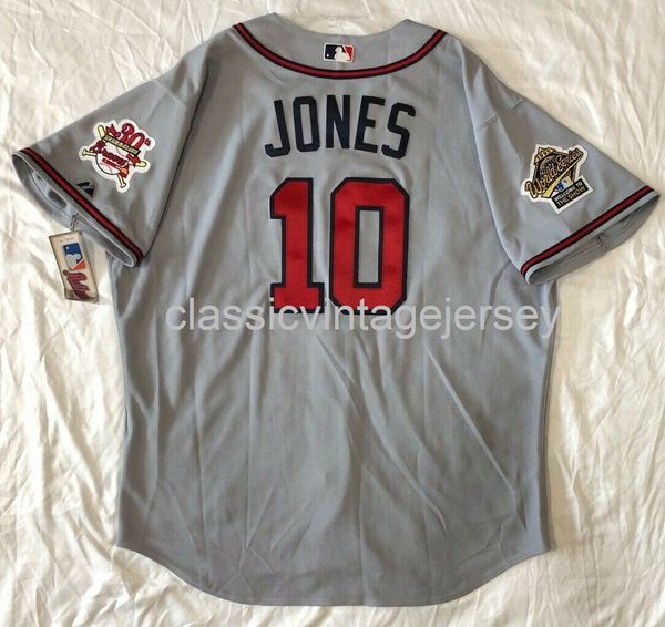 

men women kids chipper jones on field jersey embroidery new baseball jerseysxs-6xl, Black