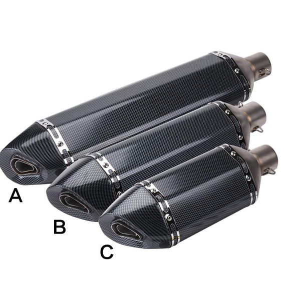 

motorcycle exhaust system muffler pipe modified escape moto with db killer high imitation carbon fibre for tmax 530 cb650f fz1 nc750x