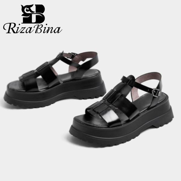 

women sandals fashion platform high heels summer shoes for 2021 arrival buckle strap lady footwear size 34-39, Black