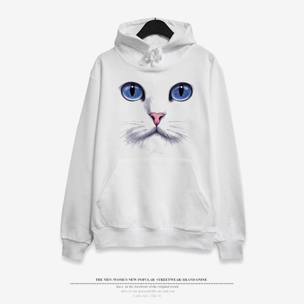 

new street punk hip hop hooded sweater print, Black