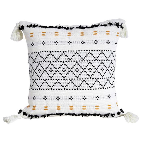 

cushion/decorative pillow plush pillowcase cushion cover for sofa bed car cotton nordic zipper closure durable with tassels square decorativ
