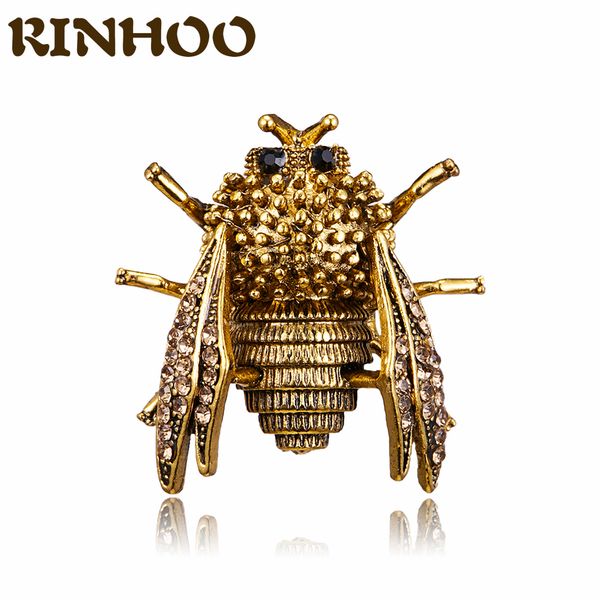 

spring new gold color cicada brooches for women green rhinestone beetle insect brooch pin vintage fashion shirt jewelry giftdio chan contact, Gray