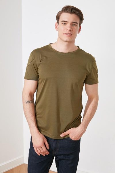 

men's t-shirts trendyol male t-shirt tmnss21ts2662, White;black