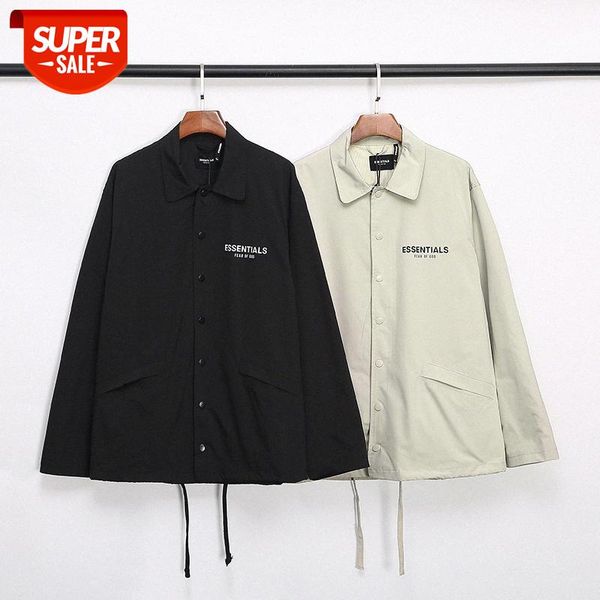 

fog eentials letter print coach jacket brand men and women couples #ya0u, Black;brown