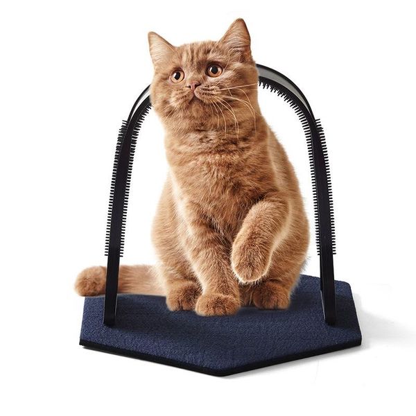 

cat toys pet tickle arched fixed toy double-sided carpet velvet scratching board