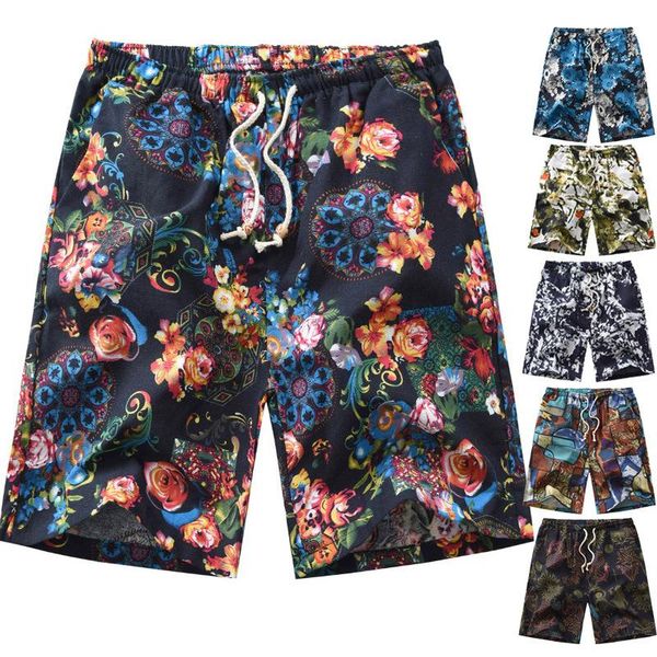

print men shorts summer holiday beach hawaii mens short pants soft loose casual hawaiian outdoor streetwear oversize pant men's, White;black