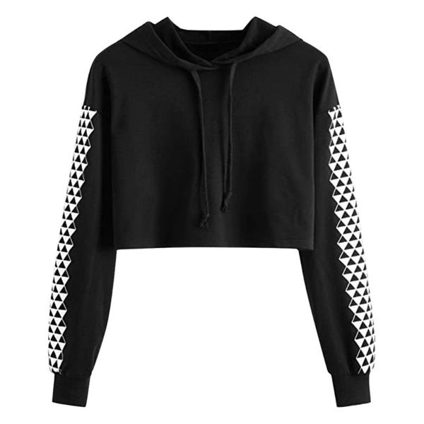 

crop long sleeve star print anime hooded harry styles thicken warm undefined button hoodies sweatshirt women aesthetic women's & sweats, Black