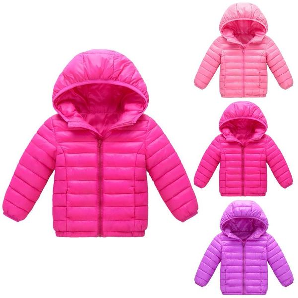 

jackets baby winter coat kids casual solid cute ear hooded down jacket overalls snow warm clothes for children boys girls body, Blue;gray