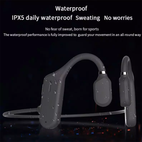

dyy-1 bone conduction earphone wireless bluetooth 5.0 headphone ear hook comfortable ipx6 waterproof sports headset with mic