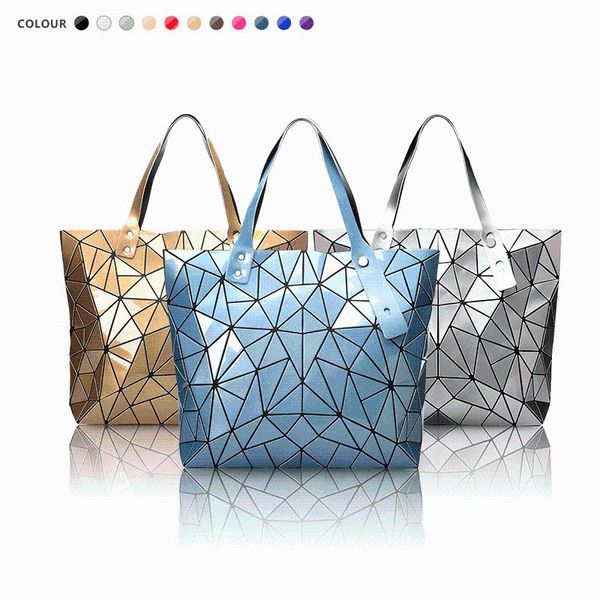 

bag women's 2021 handbag large capacity straddle korean geometric pu fashion tote cross body
