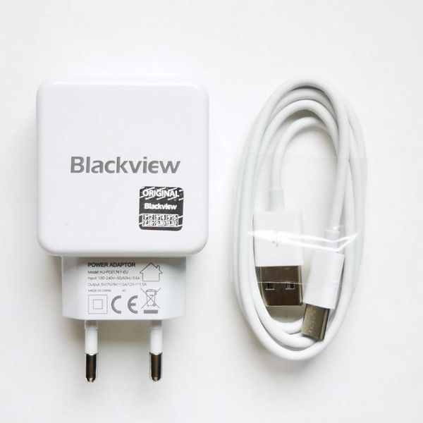 

cell phone repairing tools original blackview bv9800 pro bv9900 bl6000 ac adaptor fast charger travel eu plug adapter + usb cable