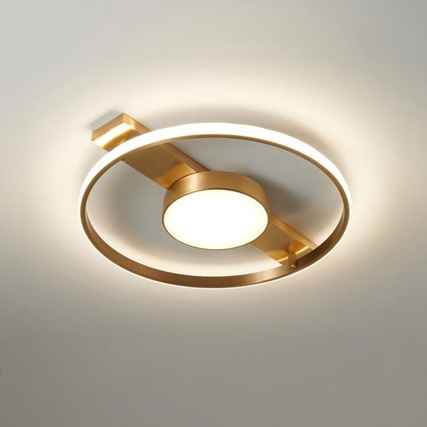 

ceiling lights fkl modern copper golden lamp for bedroom aisle led nordic romantic round indoor lighting fixtures