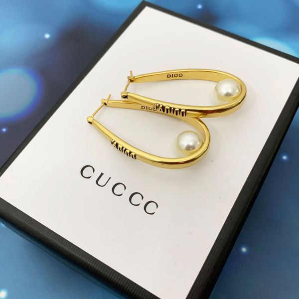 

70% off luxury jewelry family's new pearl earrings in 2021, Golden;silver