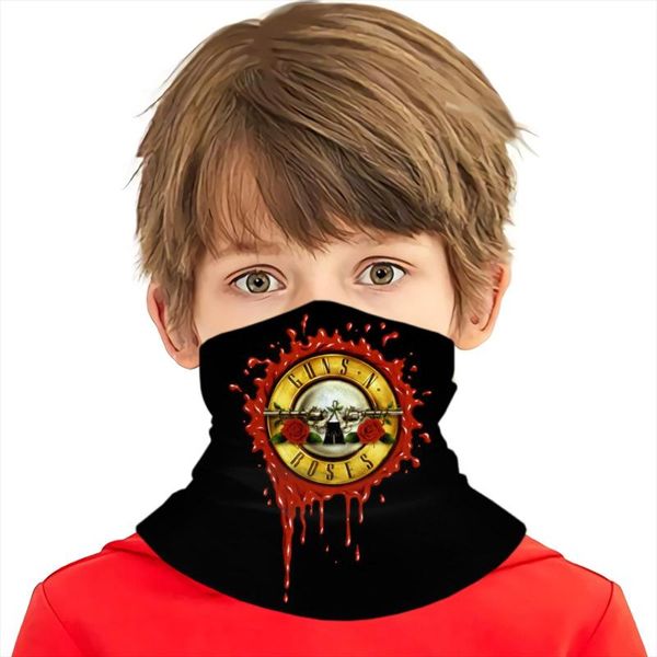 

scarves 2021 guns n roses bandana scarf harajuku women/men hair bag, Blue;gray