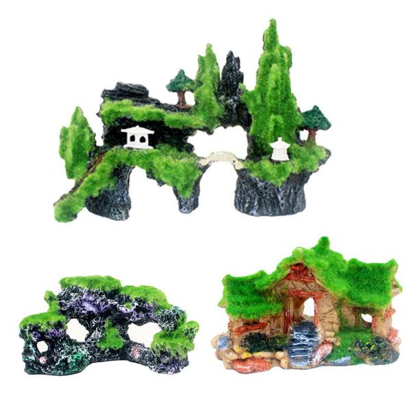 

aquarium decoration moss rockery coral reef ornaments fishtank landscaping aquascape decorative rocks decor accessories decorations