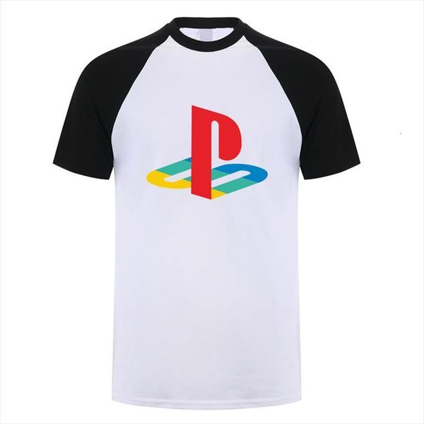 

playstation game fashion short sleeve mens t shirts tees mans, White;black