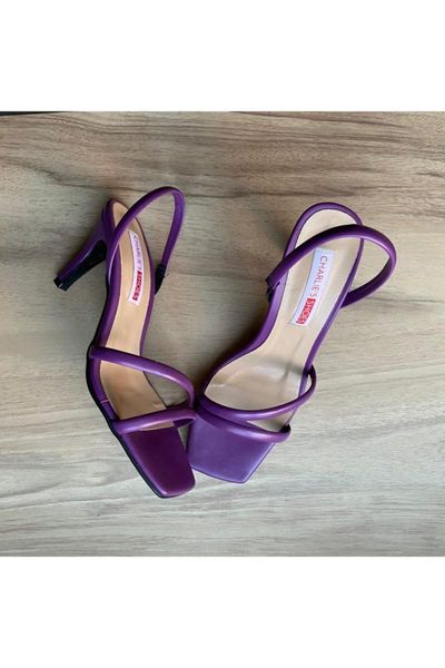 

sandals purple women 's, Black