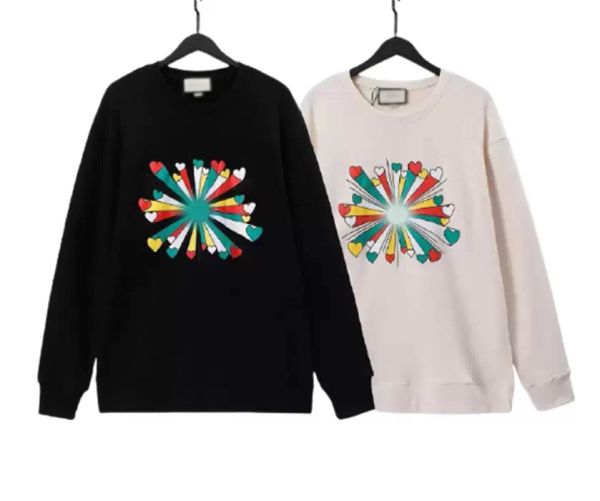 

21ss men's and women's cotton hoodies fall/winter printed embroidered sweaters european and american luxury fashion high-quality, Black