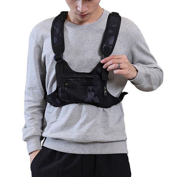 

outdoor camping fashion chest rig bag pack harness reflective utility light bags