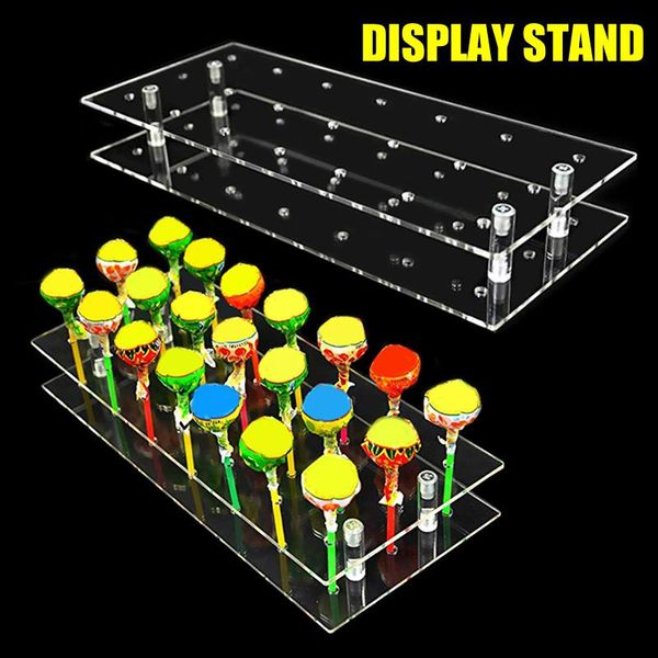 

holes clear acrylic lollipop holder stand for weddings birthday parties anniversaries halloween candy decorative hyd8 other festive & party