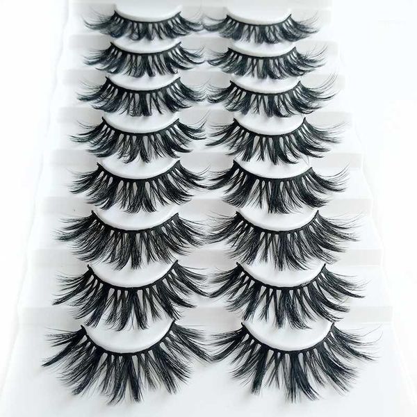 

pairs 5d mink eyelashes natural false 3d handmade thick eyelash extension make up1
