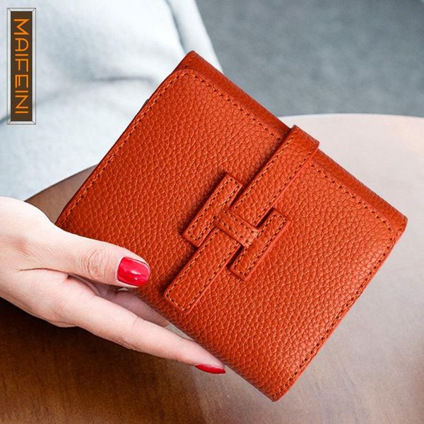 

wallets belt buckle woman's purse, fashion short wallet, Red;black